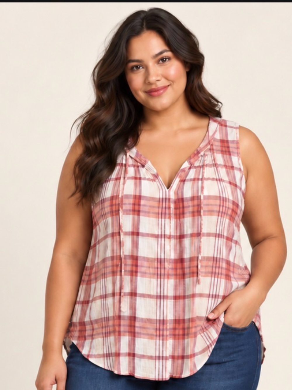 Torrid Size 0 Rust Plaid Skinny Jeans - Casual Slim Fit-Large